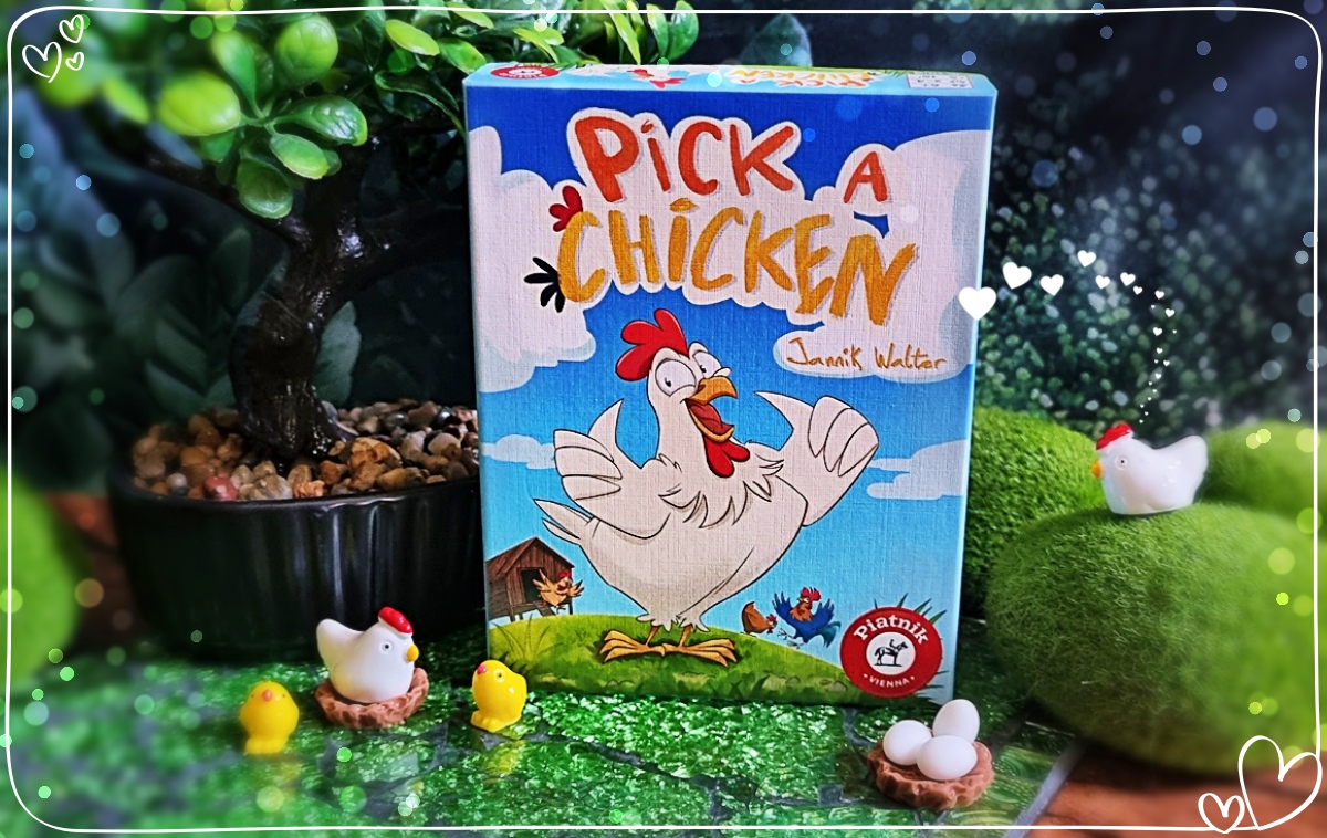 Mission: Hühner glücklich machen – das ist Pick a Chicken von Piatnik (Werbung)