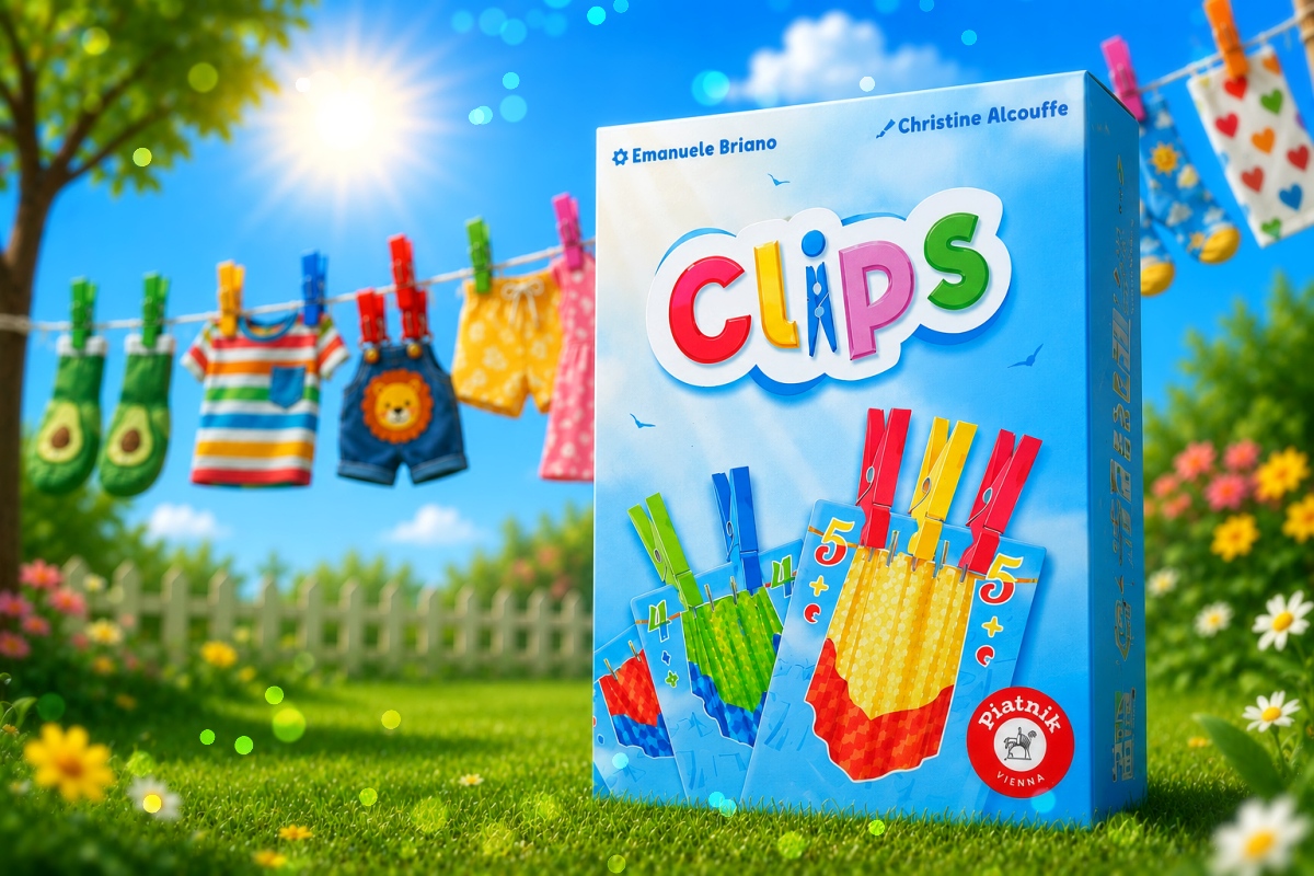 Das ist Clips – das kunterbunte Kartenspiel mit den Wäscheklammern! (Werbung)